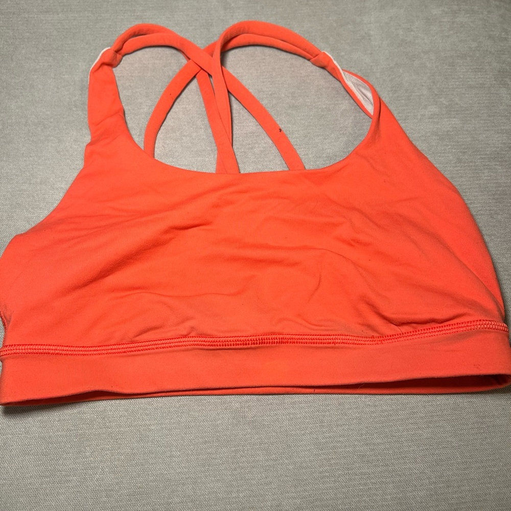 Lululemon Orange Energy Bra